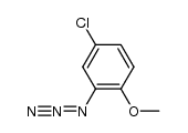 2-azido-4-chloro-1-methoxybenzene结构式