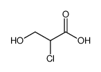 2-chloro-3-hydroxypropionic acid Structure