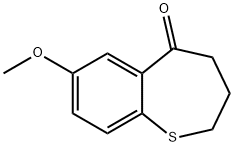 7-甲氧基-3,4-二氢苯并[B]硫杂七环-5(2H)-酮结构式