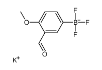 Potassium 3-formyl-4-methoxyphenyltrifluoroborate Structure