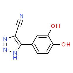 1H-1,2,3-Triazole-4-carbonitrile, 5-(3,4-dihydroxyphenyl)- (9CI)结构式