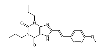 1,3-Dipropyl-8-[(E)-4-methoxystyryl]xanthine Structure