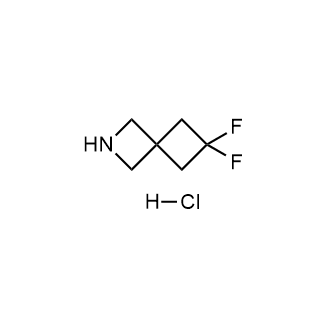 6,6-二氟-2-氮杂螺[3.3]庚烷盐酸盐结构式