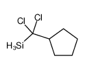 [Dichloro(cyclopentyl)methyl]silane结构式