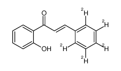 (E)-2'-Hydroxychalcone-d5结构式