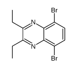 5,8-dibromo-2,3-diethylquinoxaline Structure