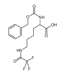N2-[(苄氧基)羰基]-N6-(三氟乙酰基)-L-赖氨酸结构式