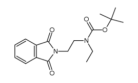 N1-tert-butoxycarbonyl-N1-ethyl-N2-phthalyl-1,2-ethanediamine Structure