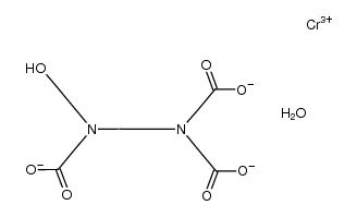 (H2O)(N-(2-hydroxyethyl)ethylenediamine-N,N',N'-triacetato)chromium(III)结构式