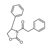 (4R)-4-phenyl-3-(2-phenylacetyl)-1,3-oxazolidin-2-one结构式