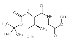 2-((2s,3s)-2-((叔丁氧基羰基)氨基)-3-甲基戊酰胺)乙酸甲酯结构式