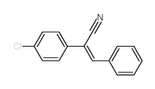 Alpha-(4-氯苯基)肉桂腈/苯乙烯基腈结构式