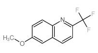 Quinoline,6-methoxy-2-(trifluoromethyl)-结构式