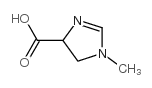 1-甲基-4,5-二氢-1H-咪唑-4-羧酸结构式