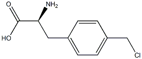DL-4-氯甲基苯丙氨酸结构式