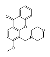 3-methoxy-4-(morpholin-4-ylmethyl)xanthen-9-one结构式