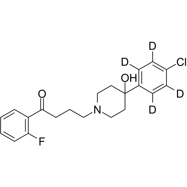 4-Defluoro-2-fluoro Haloperidol-d4结构式