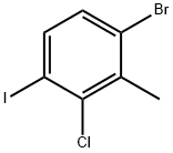 1-溴-3-氯-4-碘-2-甲苯结构式