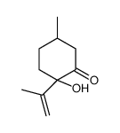 2-hydroxy-5-methyl-2-prop-1-en-2-ylcyclohexan-1-one Structure