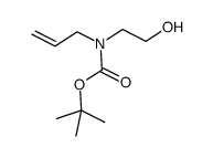 tert-butyl allyl(2-hydroxyethyl)carbamate Structure
