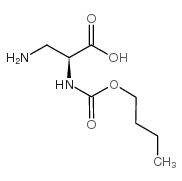 N-3-(叔丁氧羰基氨基)-L-丙氨酸结构式