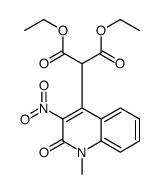 diethyl 2-(1-methyl-3-nitro-2-oxoquinolin-4-yl)propanedioate Structure