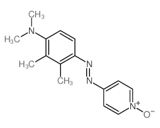 Benzenamine,N,N,2,3-tetramethyl-4-[2-(1-oxido-4-pyridinyl)diazenyl]- Structure