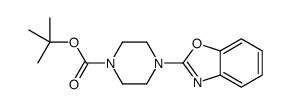 4-(苯并[d]噁唑-2-基)哌嗪-1-羧酸叔丁酯结构式