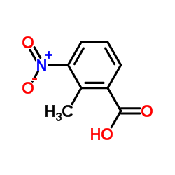 2-Methyl-3-nitrobenzoic acid structure