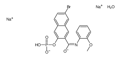 萘酚 AS-BI 磷酸盐 二钠盐 水合物结构式