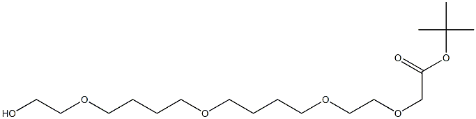 tert-butyl 18-hydroxy-3,6,11,16-tetraoxaoctadecanoate Structure