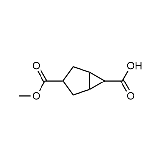 3-(甲氧羰基)双环[3.1.0]己烷-6-羧酸结构式
