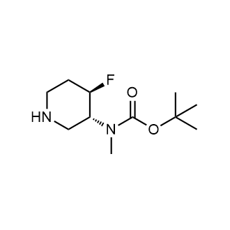 N-[(3R,4R)-4-氟哌啶-3-基]-N-甲基氨基甲酸叔丁酯结构式
