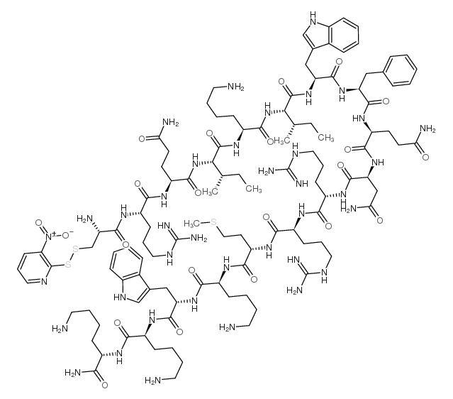 Cys(NPys)-Antennapedia Homeobox (43-58) amide trifluoroacetate salt Structure