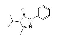 4-isopropyl-5-methyl-2-phenyl-2,4-dihydro-3H-pyrazol-3-one结构式