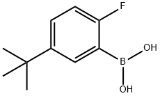 (5-叔丁基-2-氟苯基)硼酸结构式