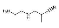 3-(2-aminoethylamino)-2-methylpropanenitrile Structure