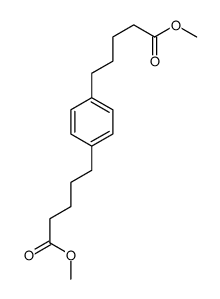 methyl 5-[4-(5-methoxy-5-oxopentyl)phenyl]pentanoate结构式