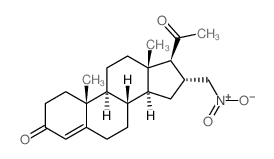 Pregn-4-ene-3,20-dione,16a-(nitromethyl)- (8CI) Structure