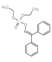 Benzophenone, oximediethyl phosphate (8CI) Structure