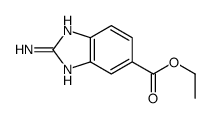 2-氨基-3H-苯并咪唑-5-羧酸乙酯结构式