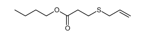 3-(Allylthio)propionic acid butyl ester结构式