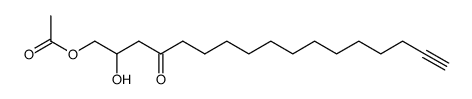 1-Acetoxy-2-hydroxy-16-heptadecyn-4-one Structure