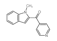 Methanone, (1-methyl-1H-indol-2-yl)-4-pyridinyl- Structure