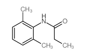 N-(2,6-二甲基苯基)丙酰胺结构式