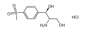 D-(-)-threo-2-amino-3-[4-(methylsulfonyl)phenyl]-1,3-propanediol hydrochloride Structure