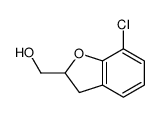 (7-氯-2,3-二氢苯并呋喃-2-基)甲醇结构式