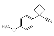 1-(4-甲氧基苯基)环丁烷-1-腈结构式