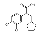 3-环戊基-2-(3,4-二氯苯基)丙酸结构式