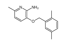 2-氨基-3-(2,5-二甲基苄氧基)-6-甲基吡啶结构式